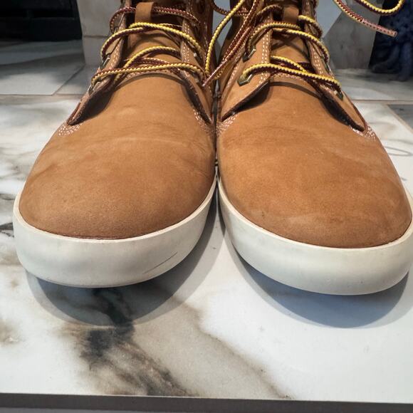 Timberland Women’s Light Suede Leather Lace Up Dausette Sneaker Boots Size 10 - Picture 4 of 12